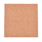 Self-Adhesive Cork Sheet, Square, for DIY Coasters, Cork Board Squares, Cork Tiles, Cork Mat, Mini Wall Cork Board, Sandy Brown, 10x10.05x0.2cm(AJEW-WH0021-74)