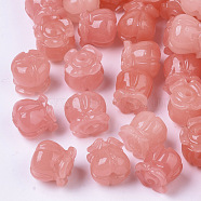 Synthetic Coral Beads, Dyed, Imitation Jade, Tulip, Light Coral, 8.5x8mm, Hole: 1.5mm(CORA-R017-28-A03)