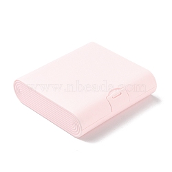 PP Jewelry Box, Mini Jewelry Box for Ring Necklace Bracelet Earring Storage, Pink, 109.5x112x30mm(CON-K012-01A)