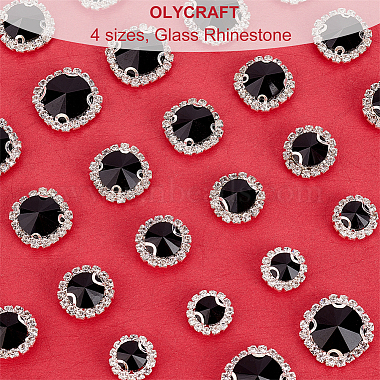 olycraft 32pcs 4 style coudre sur strass(GLAA-OC0001--26)-4