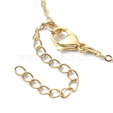 2Pcs 2 Color Brass Bar Link Chains Macrame Pouch Empty Stone Holder for Pendant Necklaces Making(NJEW-JN04466-02)-5