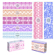 PANDAHALL ELITE 90Pcs 9 Colors Lace Style Handmade Soap Paper Tag(DIY-PH0005-37)-1