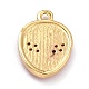 Golden Plated Brass Micro Pave Clear Cubic Zirconia Pendants(ZIRC-L097-031D-G)-3