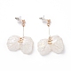 Acrylic Imitation Shell Dangle Earrings(EJEW-L281-01KCG)-1