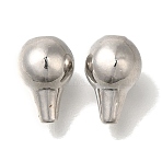 Brass Beads, Cadmium Free & Nickel Free & Lead Free, Nuggets, Platinum, 10x7mm, Hole: 1.4mm(KK-K389-003P)
