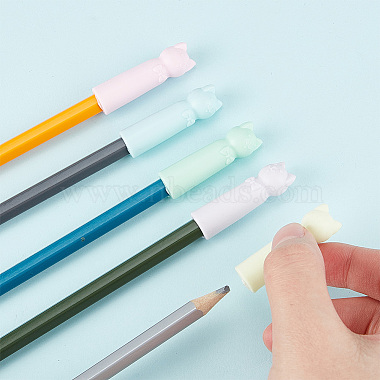 20個 5 色のシリコン鉛筆キャップ(AJEW-DR0001-21)-4