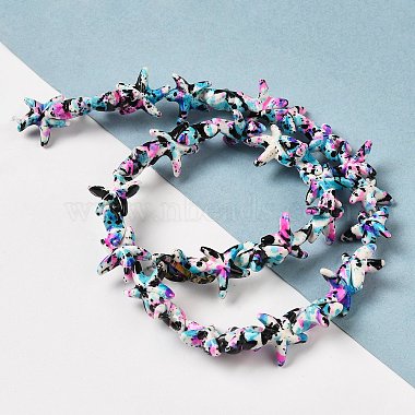 Synthetic Turquoise Dyed Beads Strands(G-P507-04F)-2