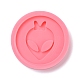 Плоские круглые с блюдцем человек шаблон значок силиконовые Молды(DIY-F109-01)-1