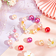 Elite 60Pcs 5 Colors Custom Resin Imitation Pearl Beads(RESI-PH0001-94)-4