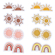 太陽と虹の布パッチ(PATC-WH0005-28)-1