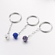 Round Polymer Clay Rhinestone Keychain(X-KEYC-JKC00051)-1