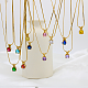 Real 18K Gold Plated Stainless Steel Pendant Necklaces(CP2918-4)-1