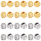 PandaHall Elite 40Pcs 2 Colors Alloy Spacer Beads(FIND-PH0005-95)-1