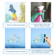 16 Sheets Waterproof PVC Colored Laser Stained Window Film Static Stickers(DIY-WH0314-083)-3