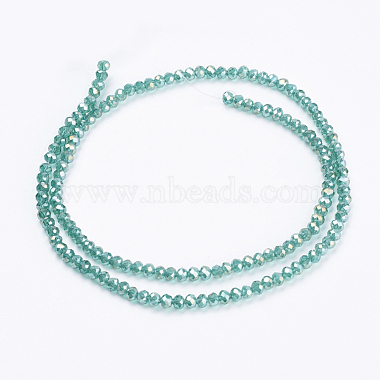 Chapelets de perles en verre galvanoplastique(X-GLAA-F076-FR04)-2