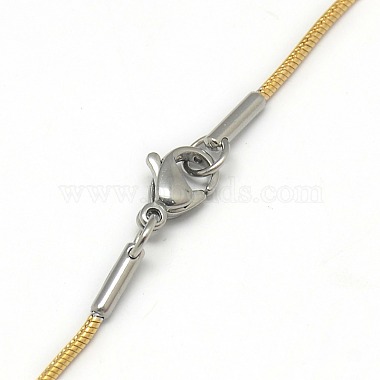 unisex de moda 201 de acero inoxidable collares de cadena de serpiente(NJEW-L043-06M)-3