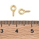 Brass Screw Eye Pin Peg Bails(KK-D289-56G)-3