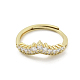 Brass Micro Pave Cubic Zirconia Adjustable Rings(RJEW-H225-05G)-2