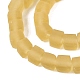 brins de perles de verre d&eacute;poli transparent(GLAA-N072-01A-A03)-3