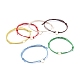 Bracelets réglables en cordon de coton ciré(BJEW-JB05064)-1