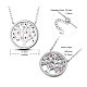 SHEGRACE Rhodium Plated 925 Sterling Silver Pendant Necklaces(JN756A)-2