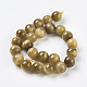 Brins de perles d'oeil de tigre d'or naturel(G-C076-8mm-1AA)-2