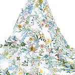 Flower Pattern Polyester Lace Fabic, for Clothing Accessories, White, 1600mm(DIY-WH0061-019B)