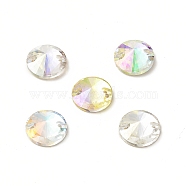 Cone Shape Sew on Rhinestone, K5 Glass Rhinestone, 2-Hole Link, Plated Flat Back, Sewing Craft Decoration, Mixed Color, 12x4.5mm, Hole: 0.8mm(GLAA-A024-01C)