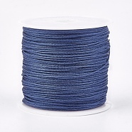 Nylon Thread, Nylon Jewelry Cord for Custom Woven Jewelry Making, Cornflower Blue, 0.8mm, about 49.21 yards(45m)/roll(NWIR-K022-0.8mm-09)