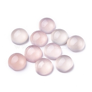 Natural Chalcedony Cabochons, Half Round, 10x4~5mm(G-P393-R56-10MM-A)