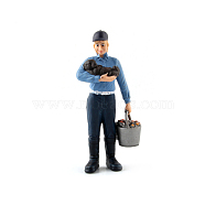 Mini PVC Farm Hand Figures, Realistic Farmer People Model for Preschool Educational Learn Cognitive, Children's Toys, Animal Pattern, 45x95mm(MIMO-PW0001-182M)