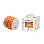 Elastic Cord, with Nylon Outside and Rubber Inside, Round, Dark Orange, 2mm, 43.74yards/roll(40m/roll)(EC-JP0002-2mm-030A)