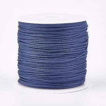 Nylon Thread, Nylon Jewelry Cord for Custom Woven Jewelry Making, Cornflower Blue, 0.8mm, about 49.21 yards(45m)/roll