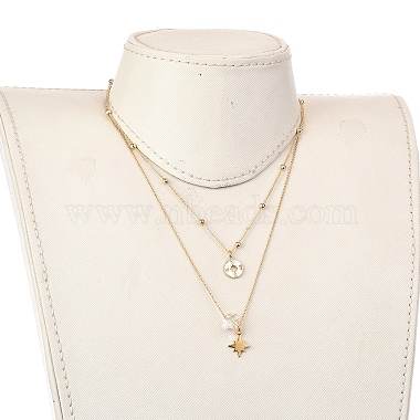 Brass Double Layer Necklaces(NJEW-JN02941-01)-4