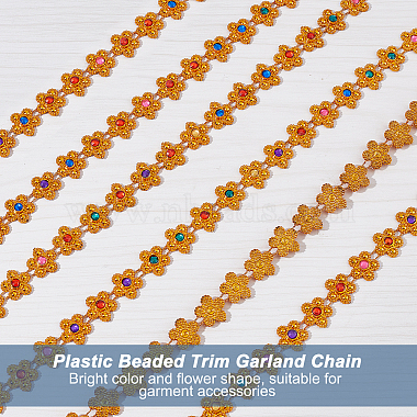 Plastic Beaded Trim Garland Strand(FIND-WH0056-89)-4