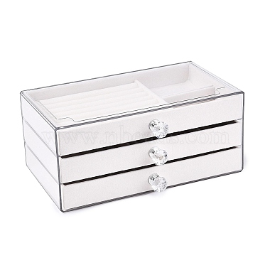 3-Tier PET Plastic Jewelry Storage Drawer Boxes(CON-N016-05A)-1