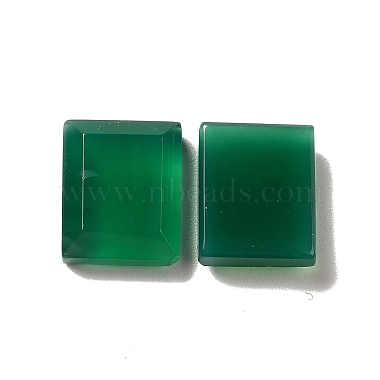 Кабошоны из окрашенного и нагретого натурального зеленого оникса из агата(G-G975-04B-02)-3