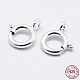 925 Sterling Silver Spring Ring Clasps(STER-K167-076B-S)-1