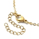 Brass Braided Macrame Pouch Star Pendant Necklace(NJEW-TA00096)-4