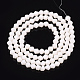 Chapelets de perles en verre opaque de couleur unie(X-GLAA-Q080-4mm-B04)-2