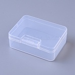 Plastic Bead Containers, Storage Box, Rectangle, Clear, 6.85x5.1x2.4cm(CON-WH0068-46A)