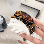 PVC Crown Claw Hair ClipsCellulose Acetate Claw Hair Clips, Hair Accessories, for Women & Girls, Hedgehog, 58x71mm(PW-WG1153A-02)