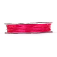 Strong Stretchy Beading Elastic Thread, Flat Elastic Crystal String, Crimson, 0.8mm, about 10.93 yards(10m)/roll(EW-N002-28)