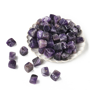 Natural Amethyst Cube Home Display Decorations, Energy Stone Ornaments, 15~20mm