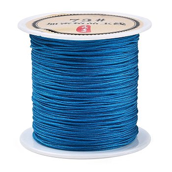 40 Yards Nylon Chinese Knot Cord, Nylon Jewelry Cord for Jewelry Making, Dodger Blue, 0.6mm