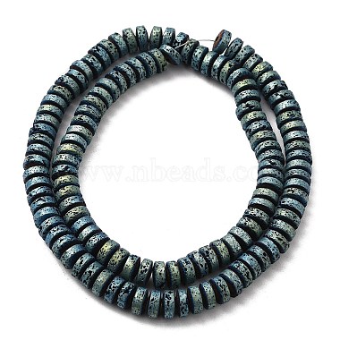 Electroplated Natural Lava Rock Beads Strands(G-Q1009-F01-01)-3