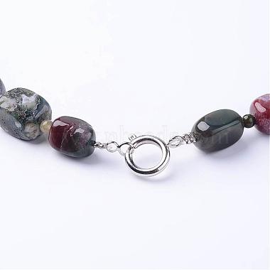 Gemstone Graduated Beads Necklaces(NIEW-F118-A)-4