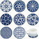 8Pcs 8 Style Silicone Cup Mats(AJEW-CP0001-77)-1