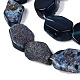 teints agate naturelle perles brins(G-Q606-23E-02)-3
