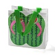 Summer Beach Theme Printed Flip Flops Non-Woven Reusable Folding Gift Bags with Handle(ABAG-F009-E09)-1